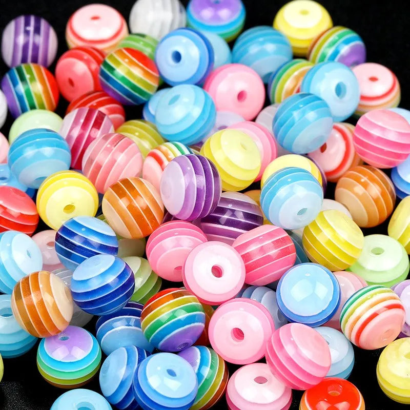 Mix Color Resin Beads Jewelry Making DIY Crafts Plastic Wholesale Bracelet Making Beads Supplies