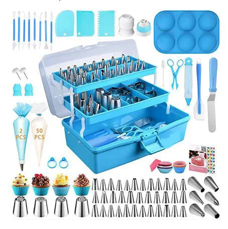 Cheap 236pcs Decorating Supplies Cake Tool Kit Cake Decorating Mold Cake Baking Decorating Accessories Tool Set with Storage Box