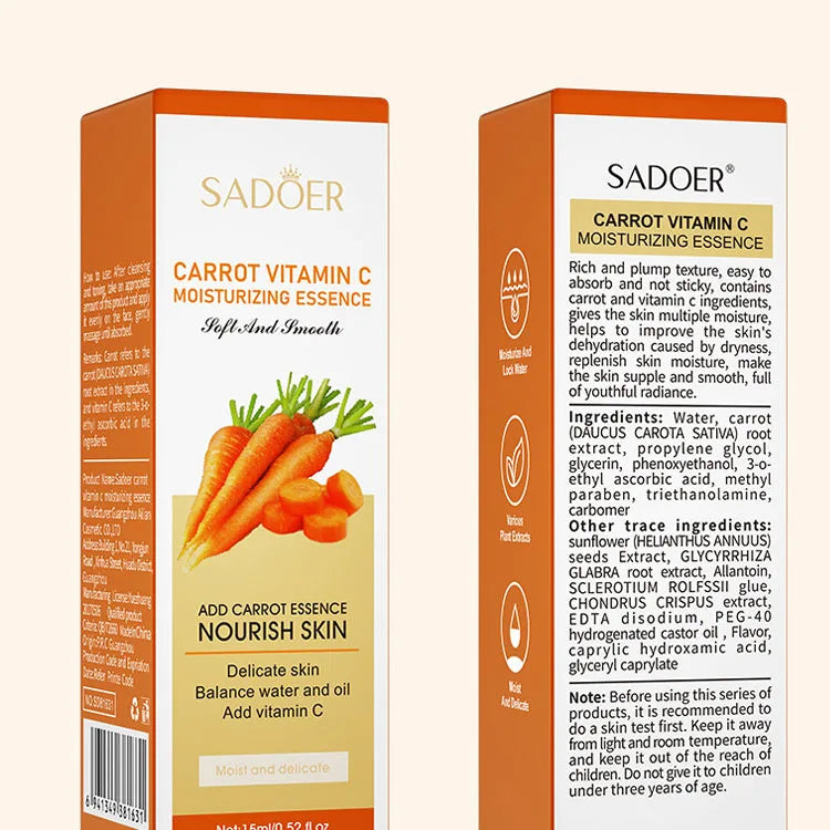 SADOER Soothing Smooth Delicate Skin Fragrance Orange Vitamin C Moist Serum Hyaluronic Acid Serum