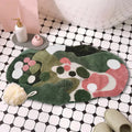 Bathroom Absorbent Floor Mat Anti Slip Bathmat Shaggy Rug Custom Funny Bath Mat