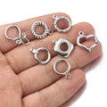 Connectors Jewelry Findings & Components Diy Jewelry Lock Bracelet Stainless Steel Clasps Ot Toggle Clasp for Necklace