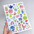 Low MOQ Custom Printing Kiss Cut Sticker Decorative Cute Self Adhesive Die Cut Sticker Sheets