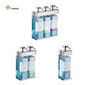 300ml Hotel Manual Soap Dispenser Single Double Triple Head Wall Mount Hand Soap Bottle  Shampoo Shower Gel Dispenser with Lock