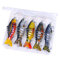 Wholesale JM0655B Combo 12cm 16g 5pcs/box 7 Sections Multi Jointed Minnow Fishing Lures Set