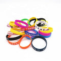 Custom Camouflage Silicone Wristband Silk Printing Silicone Bracelet Dropshipping