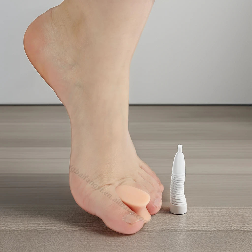 Custom Made Dongguan Silicone SEBS Gel Toe Separator White/Skin Color Sizes S/M/L New Product to the Feet Brand CE Certified