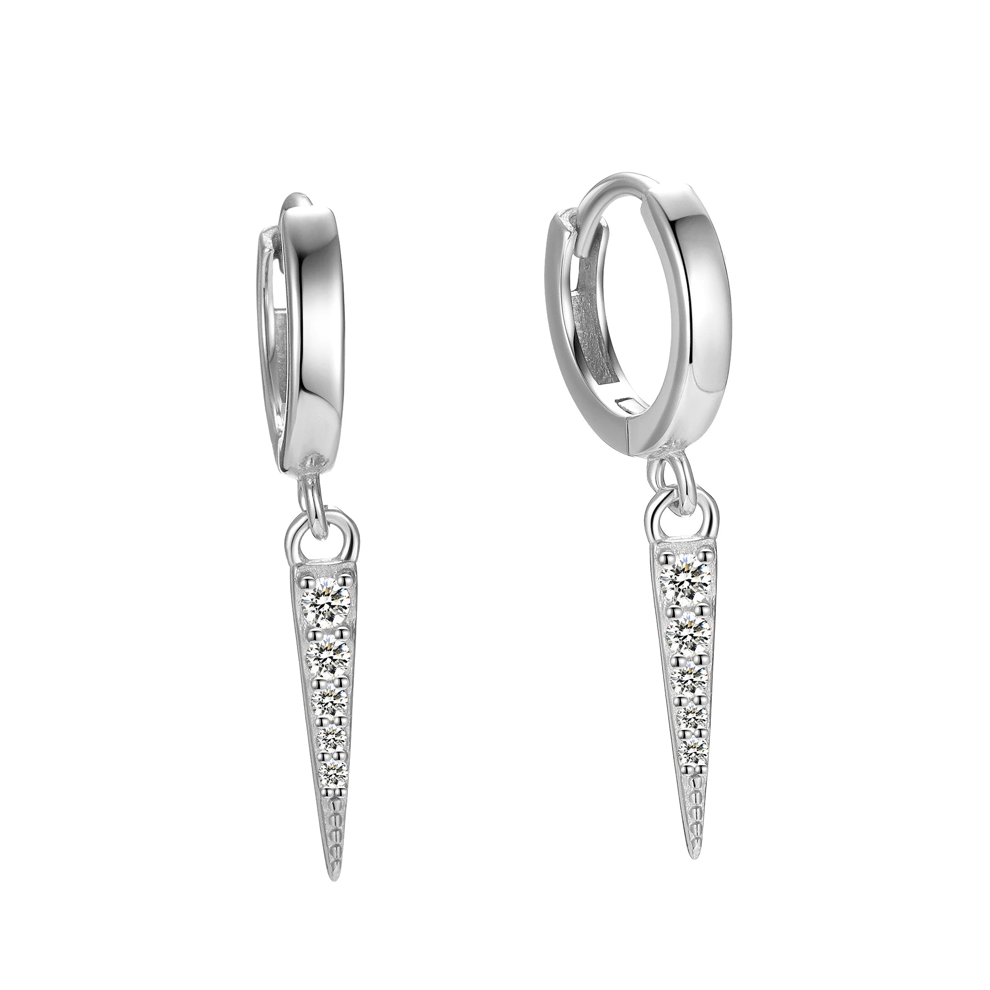 2025 Drop Earrings 925 Sterling Silver CZ Geometric Luxury Dangle Hoops for Women Girl  Fine Jewelry Set Gift Wholesale