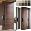 Europe Front Door Custom Smart Lock Main Pivot Exterior Security Door External Wooden Door Designs with Glass