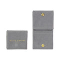 Customized Golden Velvet Jewelry Packaging Bag Double Pocket Flap Recyclable Reusable for Rings Necklaces Bracelets Watches Gift