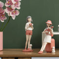 Cute Creative Guitar With Trunk Modern Girl Birthday Gift Girl Room Decoration Ornament
