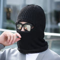 Wholesale Winter Warm Windproof Outdoor Cycling Riding Knitted Beanie and Scarf Set for Men