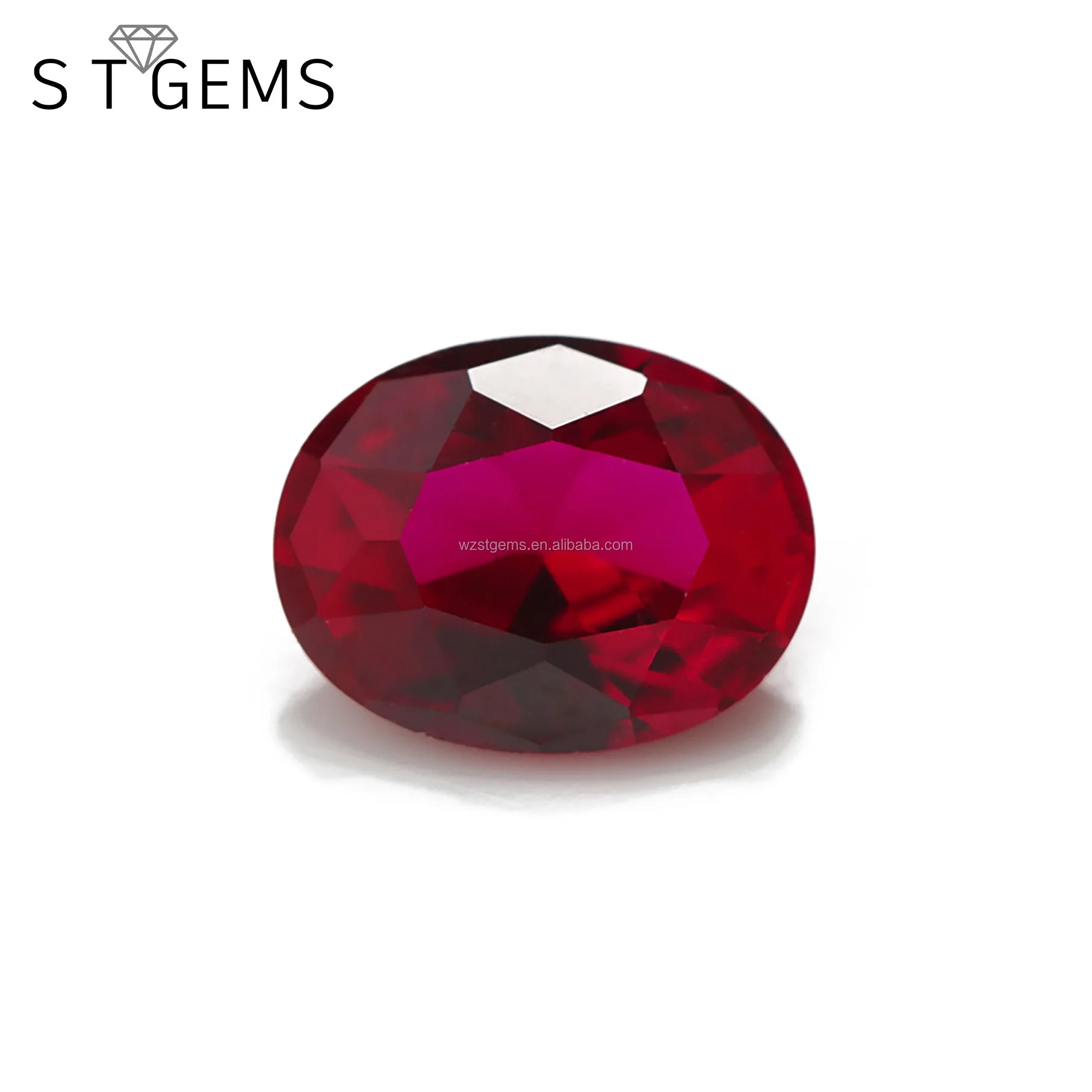8mm Loose Corundum Single Checker Cut Ruby Gemstone