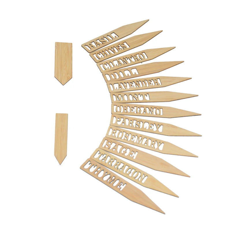 Factory Wholesale Bamboo Plant Tag Blank Wood Bamboo Plant Labels for Garden Supplies