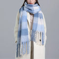 Wholesale Winter Artificial Cashmere Shawls Scarves Oversize Soft Feel Thick Tassels Pashmina Scarves