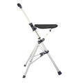 ARY MEDICAL Folding Cane Crutch Chair Durable Aluminum Alloy Walking Aid with Comfortable Seat
