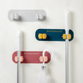 Wall Mount Broom Gripper Self Adhesive Mop and Broom Holder Cleaning Supplies Organizer