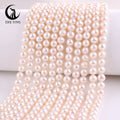 Wholesale 7-8mm Potato Near Round Shape Cultured Freshwater Pearls Loose Pearls Beads