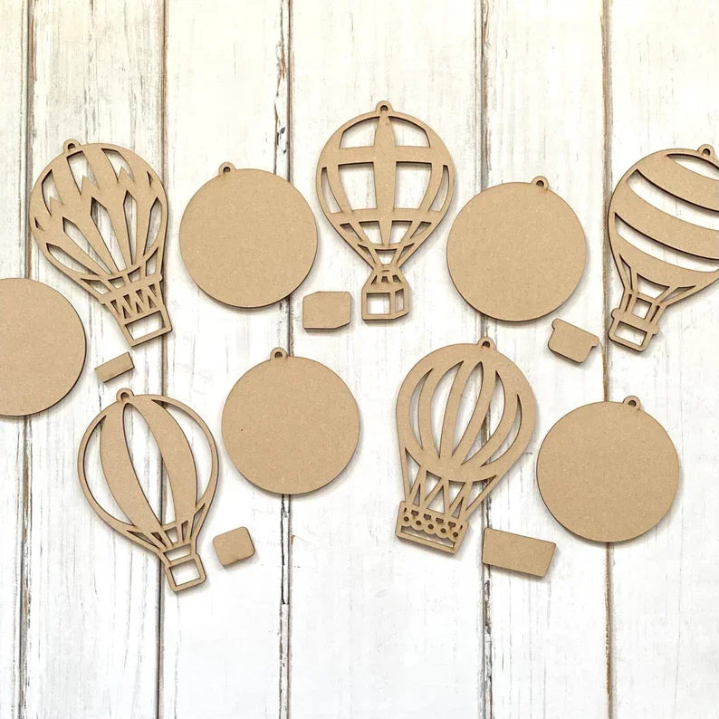 DIY Hot Air Balloons Kit Kids Paint Craft Ready to Paint