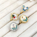 2025 Newest Flower Pattern Inlaid Pearl Ring Fashion Style Gold Silver Plated Adjustable Real Gemstone Rings for Daily Parties