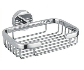 Wall Mounted Chrome 304 Stainless Steel Soap Basket Soap Holder for Bathroom Hotel Soap Dish