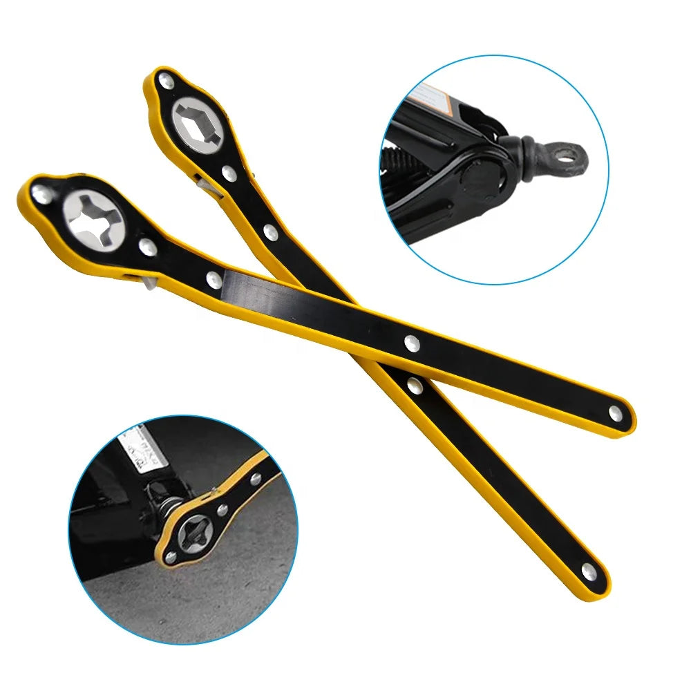 Car Jack Labor-saving Ratchet Wrench Car Handle Accessory Cross/dual-purpose Universal Hand Joystick Household Hand Tools