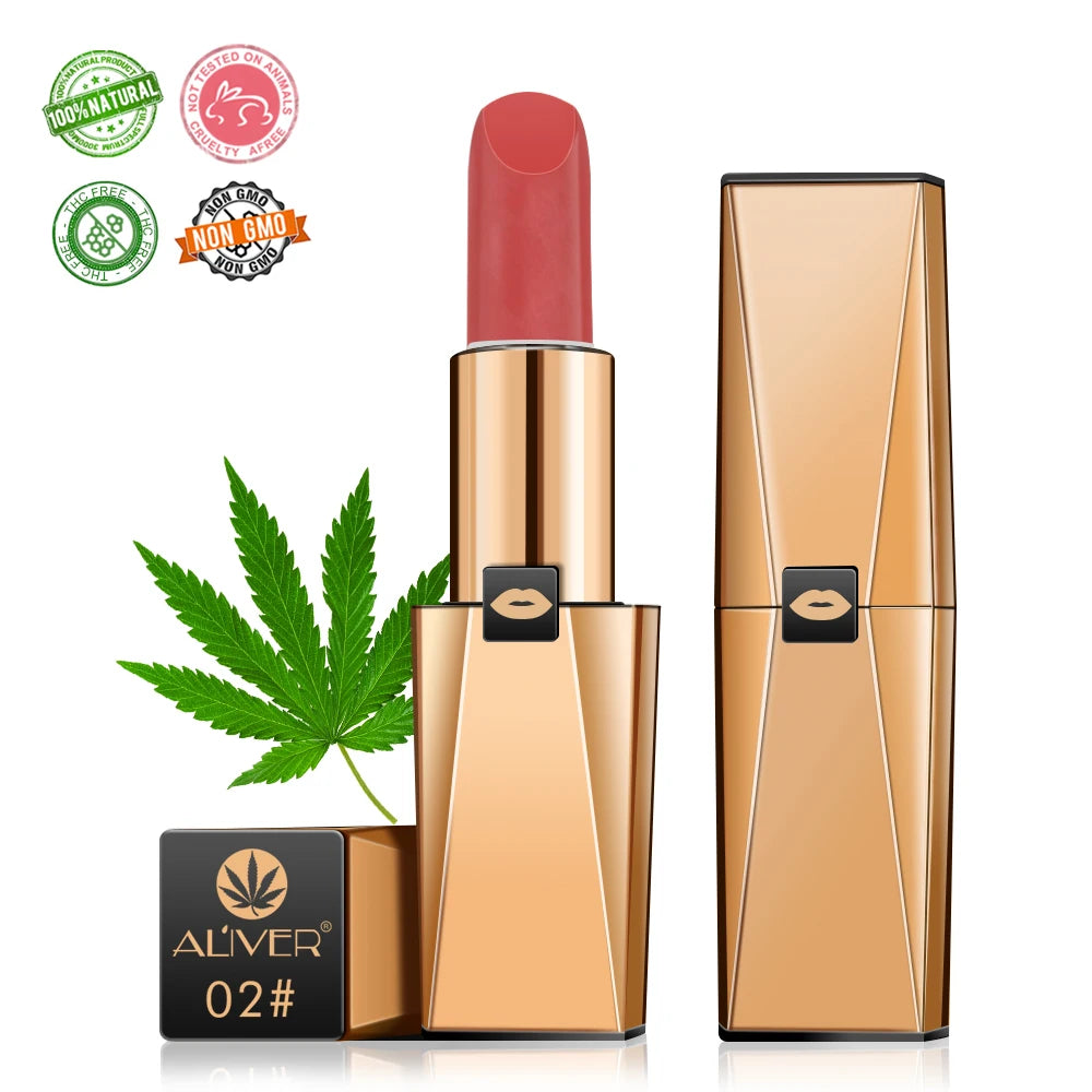 ALIVER Private Label Velvet Matte Waterproof Hemp Lipstick