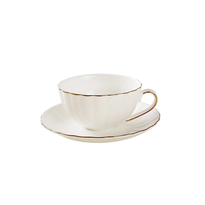 Hot Selling Ceramic English Phnom Penh Afternoon Tea Cup Coffee Cup Saucer