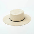 Wholesale New Wide Brim Panama Hats Sisal Hemp Flat Top Straw Boater Casual Outdoor Party Travel Sunscreen Beach Use