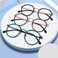 2024 Latest Fashion Retro Designer Metal Acetate Glasses Round Frame Optical Eyeglasses Frame