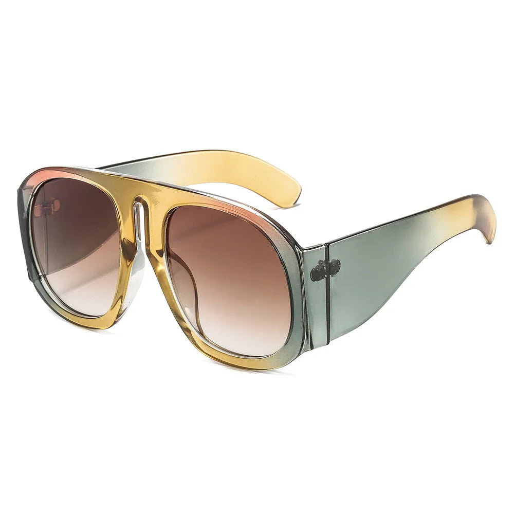 Kenbo Eyewear Fashion Women Oversized Transparent Sunglasses 2022 Vintage Square Big Frame Fashion Optical Gradient Sun Glasses