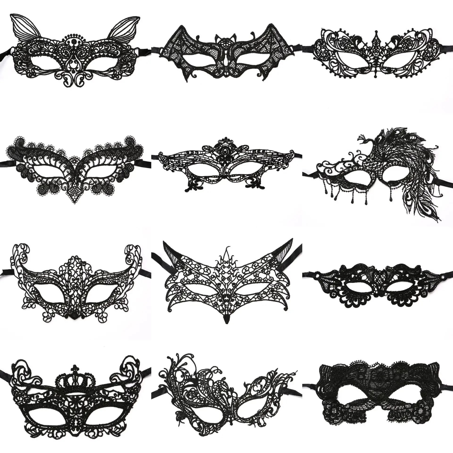 Hot Sale Lace Party Masquerade Mask Women Venetian Masks Mardi Gras Party Mask for Women Girls Costume Cosplay Multi-styles