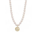 2024 New Fashion Cat's Eye Star Pendant Necklace Natural Freshwater Pearl Butterfly Shape 14k Gold Copper Plating Clavicle Chain