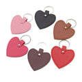 Creative DIY High Quality YOUCAN Brand Personalized PU Leather Heart Keychain Cross Pattern Silk Screen Printed Birthday/Wedding