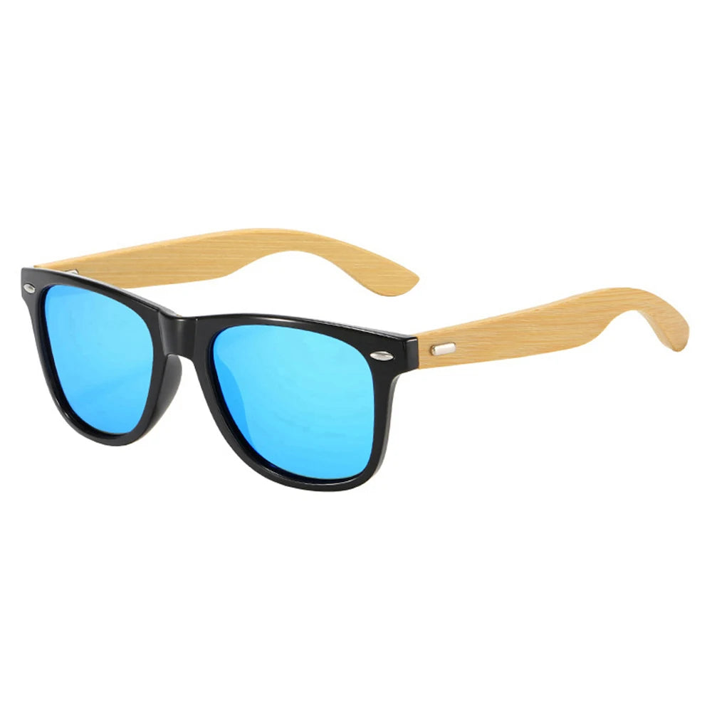 Bamboo Sunglasses Wood Men Women Trendy Sun Glasses Fashion Custom logo Retro Designer Eyewear Shades Sunglasses