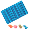 BPA Free Reusable Easy Release Cute 48 Cavity Mini Dinosaur Shape Silicone Gummy Candy Molds for Pudding Jello Chocolate Making