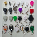 Wholesale Custom Logo Durable Plastic Retractable Badge Reel Alligator Clip Creative Yoyo Key Chain for ID Name Tag Card Holder