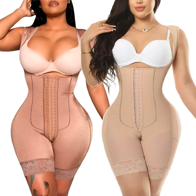 High Compression Stage 2 3 Tummy Control Post-Op Liposuction Girdle Body Shapewear Corset Shaper Plus Breathable Embroidery