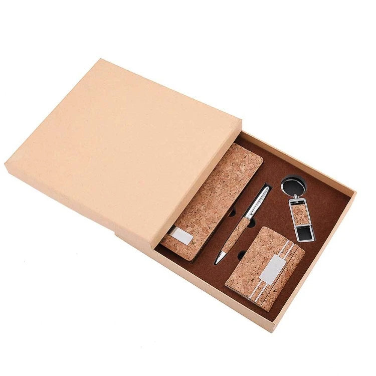 Hot-selling High-quality Cork Cover Notebook Student Office Business Diary Notebook Signature Pen Festival Gift