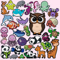 New Arrival  2d Pvc Custom New Popular Designer Shoe Charm Cartoon Animals Anime Shoe Charms Decor Buckle for Shoes Bulk Set