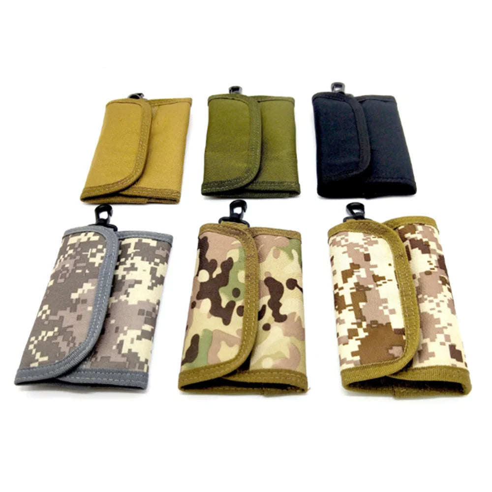 Custom Tactical Wallets Pouch Nylon Camouflage Trifold Casual Wallet Purse ID Card Holder Pocket