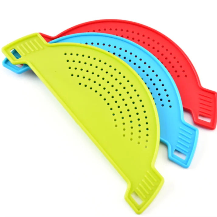 Wholesale Colorful PP Material Kitchen Use Colander Clip on Kitchen Food Strainer for Pot