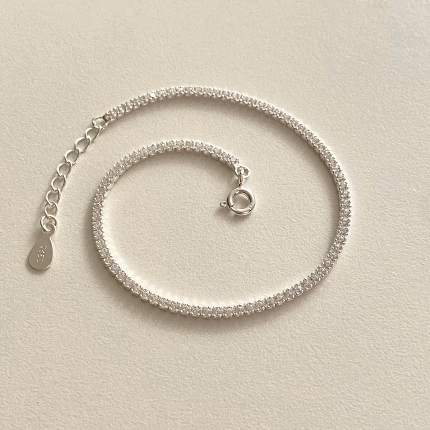 Trendy Bracelet 925 Sterling Silver Zirconia Tennis Bracelet for Women