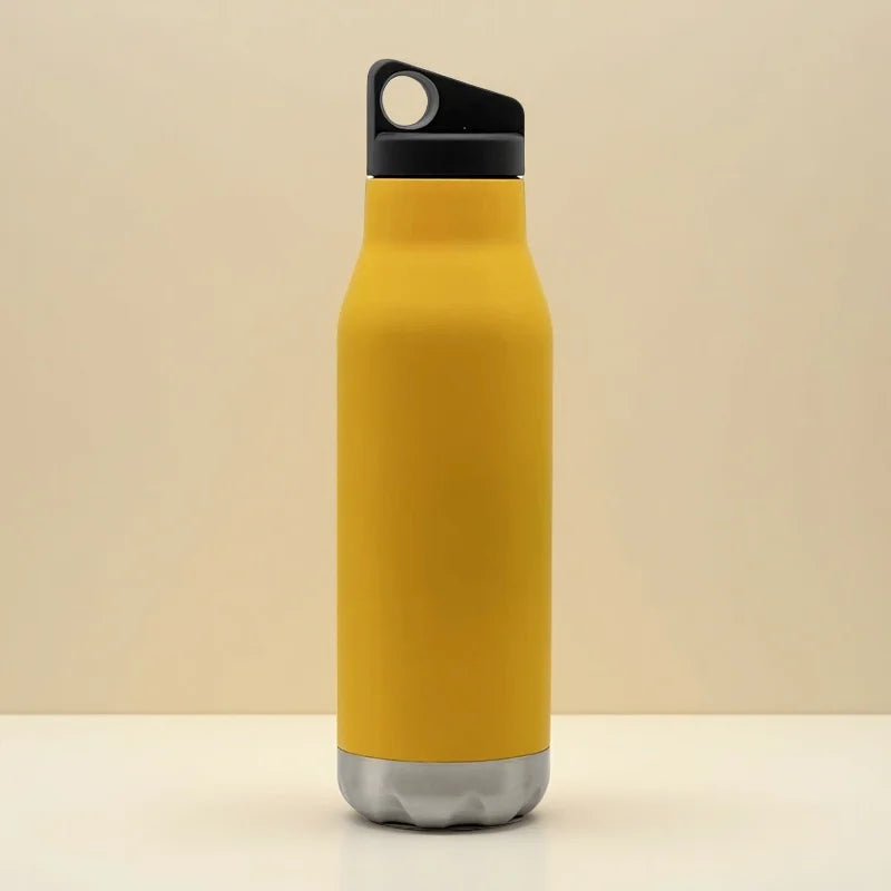 Portable 600ml 304 Stainless Steel Vacuum Flask Tumbler Leak-Proof for Camping Outdoor Sports Office Use for Busy Schedule