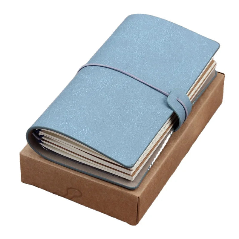2026 New Vintage Handmade Leather Custom Travel Journal Notebook Set with Refillable Note Book