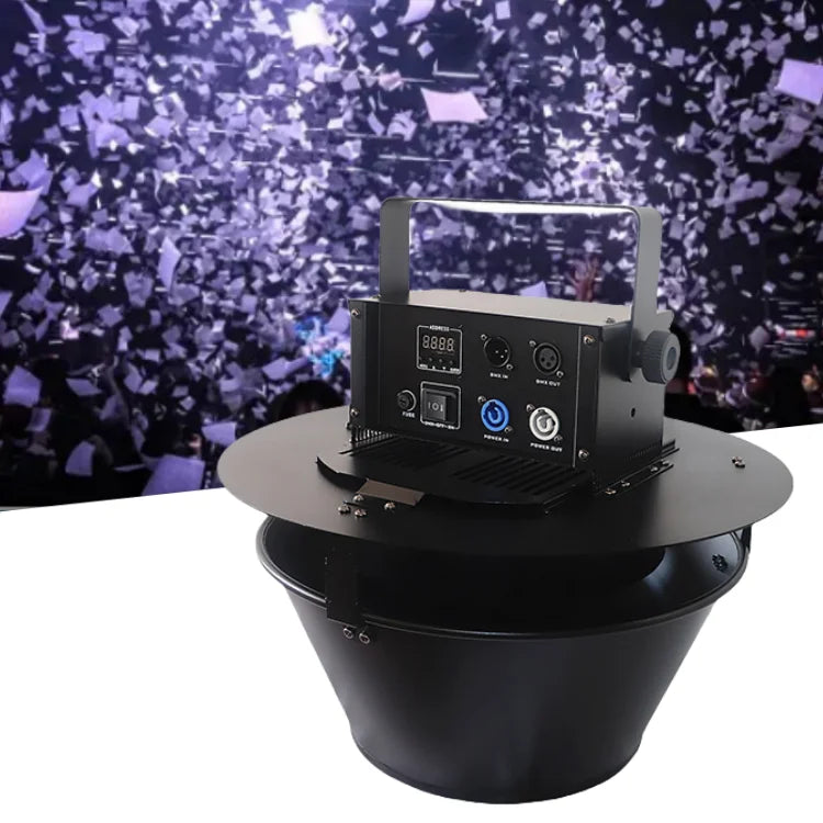 150W Large Floating Dmx512 Paper Petal Confetti Blower Machine With Remote Control for Stage Performance Party Wedding Christmas