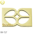 Zinc Alloy Custom Gold Logo Hollow Metal Private Label Emblems Luxury Safety Tag Accessories for Bags Vintage Style