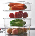 Refrigerator Organizer Hanging Clear Container Fridge Drawer Multifunction Food Storage Box