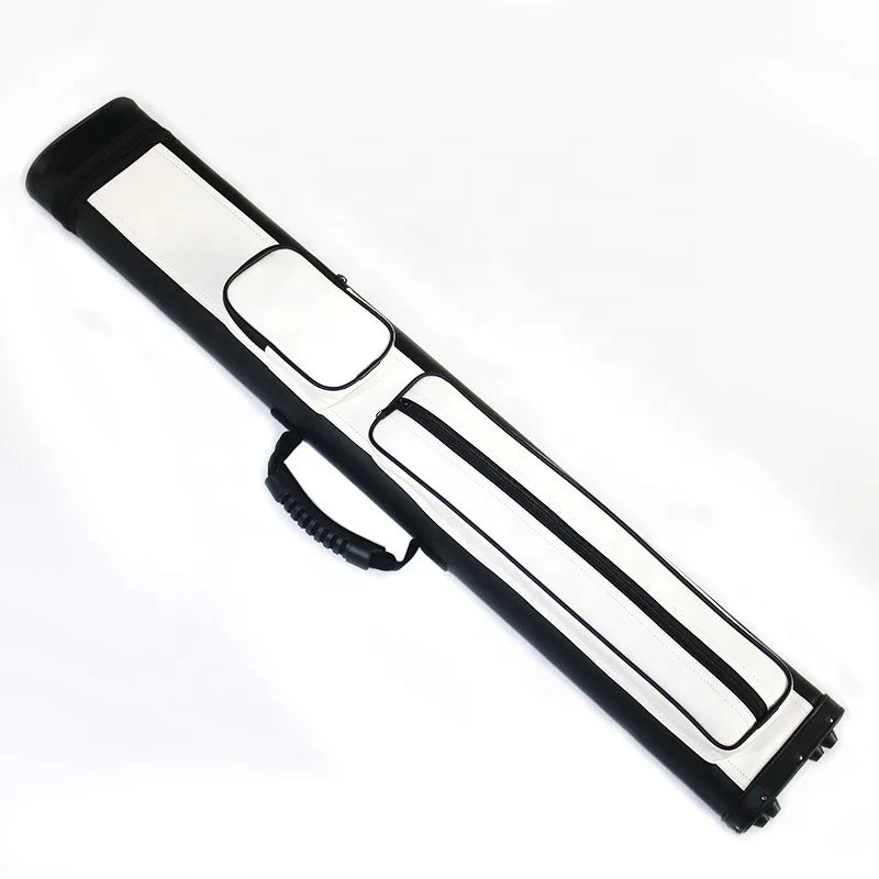 2B4S Modern PU Leather Pool Cue Hard Case Snooker & Billiard Cue Carrying Case 2 Cue Butt and 4 Cue Shafts