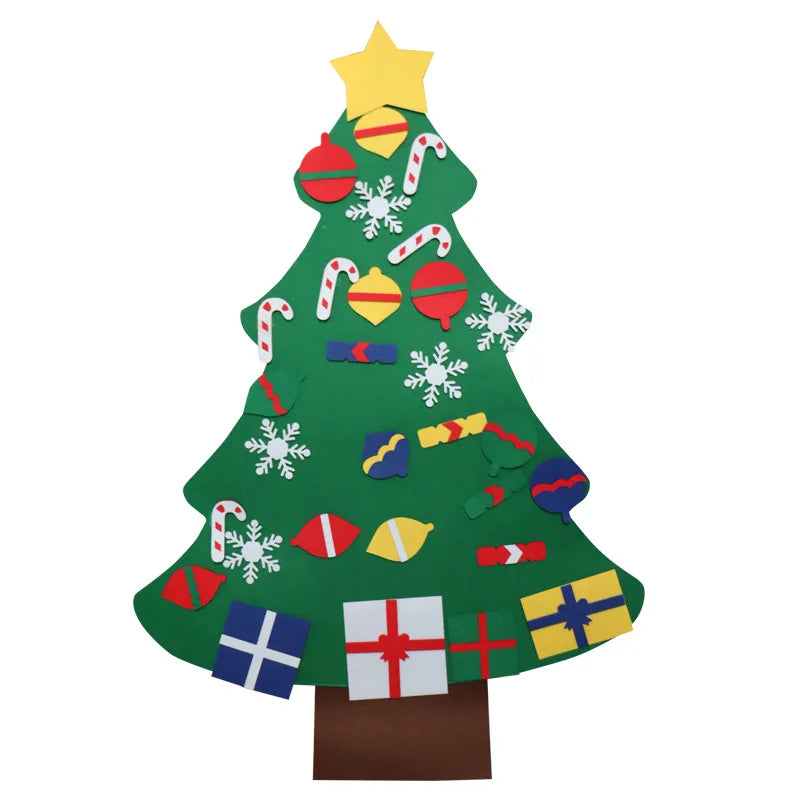 Kids Christmas Tree Door Wall Hanging Christmas Decorations and Gifts
