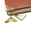 Stock Supply 23 X 23 X 4.0mm Gold Color Metal Book Corner Protector